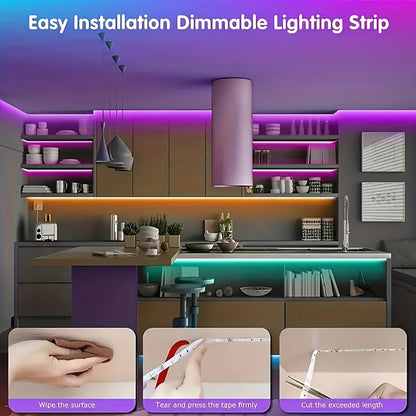 Led Strip Lights with 44 Key Remote Control 1M, 5M, 10M, 20M RGB Tape Led Wall Room for Home Bedroom Party Decor TV Backlight