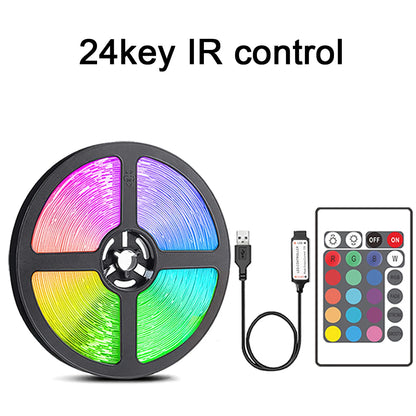 Led Strip Lights with 44 Key Remote Control 1M, 5M, 10M, 20M RGB Tape Led Wall Room for Home Bedroom Party Decor TV Backlight